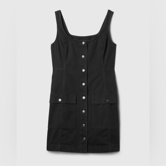 NWT GAP Utility Button Mini Dress - Picture 5 of 9